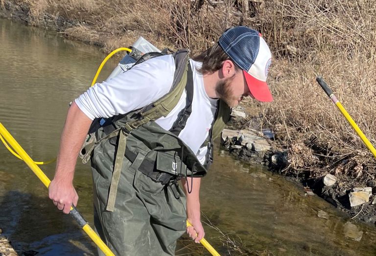 Seth Sampling Fish